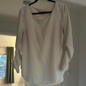 LOFT Cream Blouse for Women